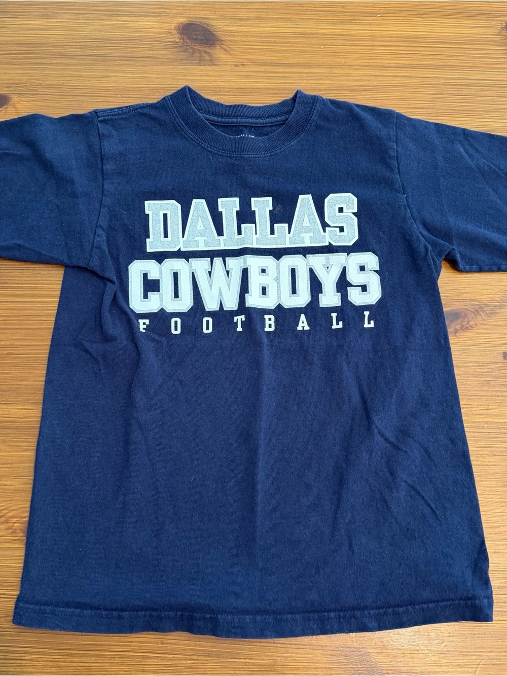 4/$13 Dallas Cowboys Football Navy Blue Shirt - Small